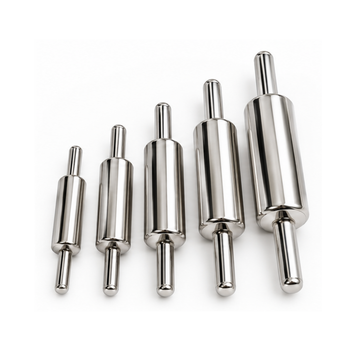 Stainless Steel Rolling Pin Set – 5 Sizes