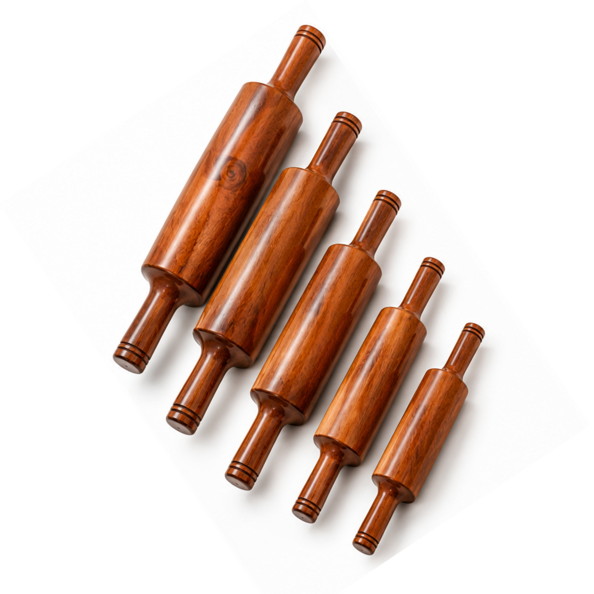 Commercial Wooden Rolling Pin (Belan) – Available in 5 Sizes